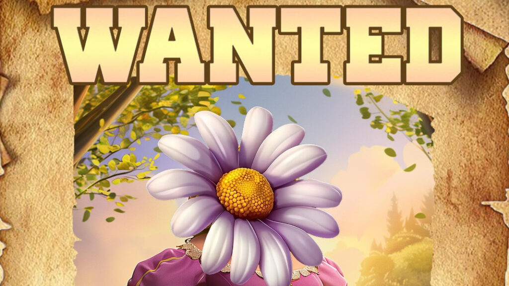 Wanted Marguerite bannière wanted